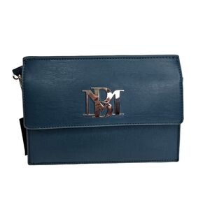 Badgley Mischka Crossbody Deep Teal Vegan Leather Small NWT